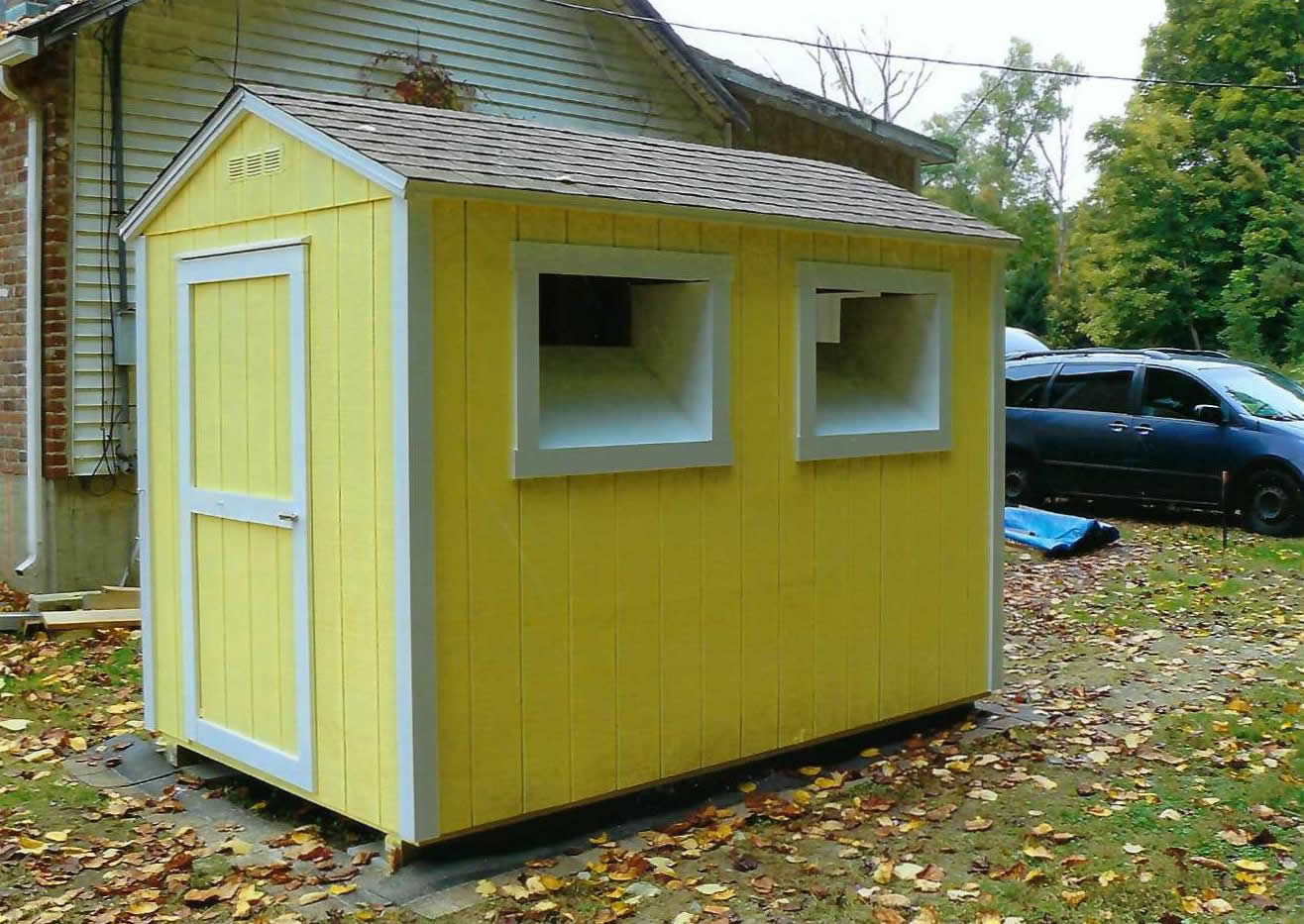 shed clothing bin